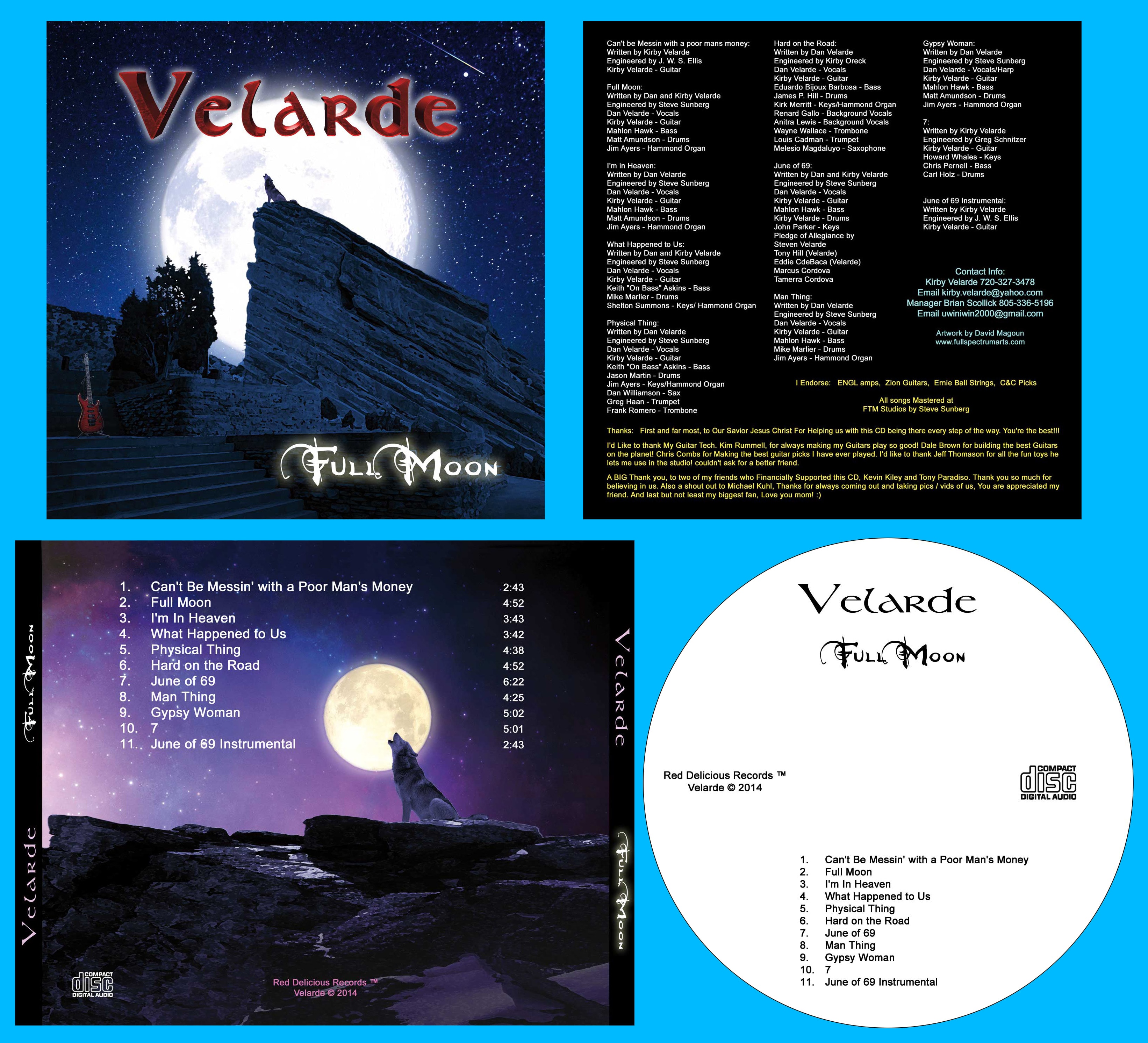 Full Moon — Velarde — Red Delicious Records (2014)