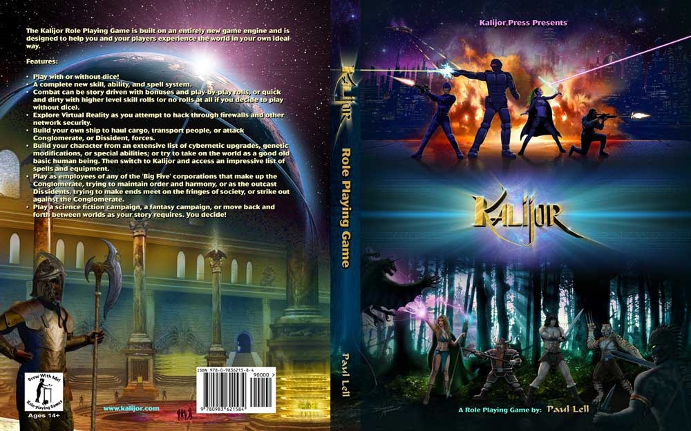 Kalijor Role Playing Game — Ezri Lell — tabletop RPG cover