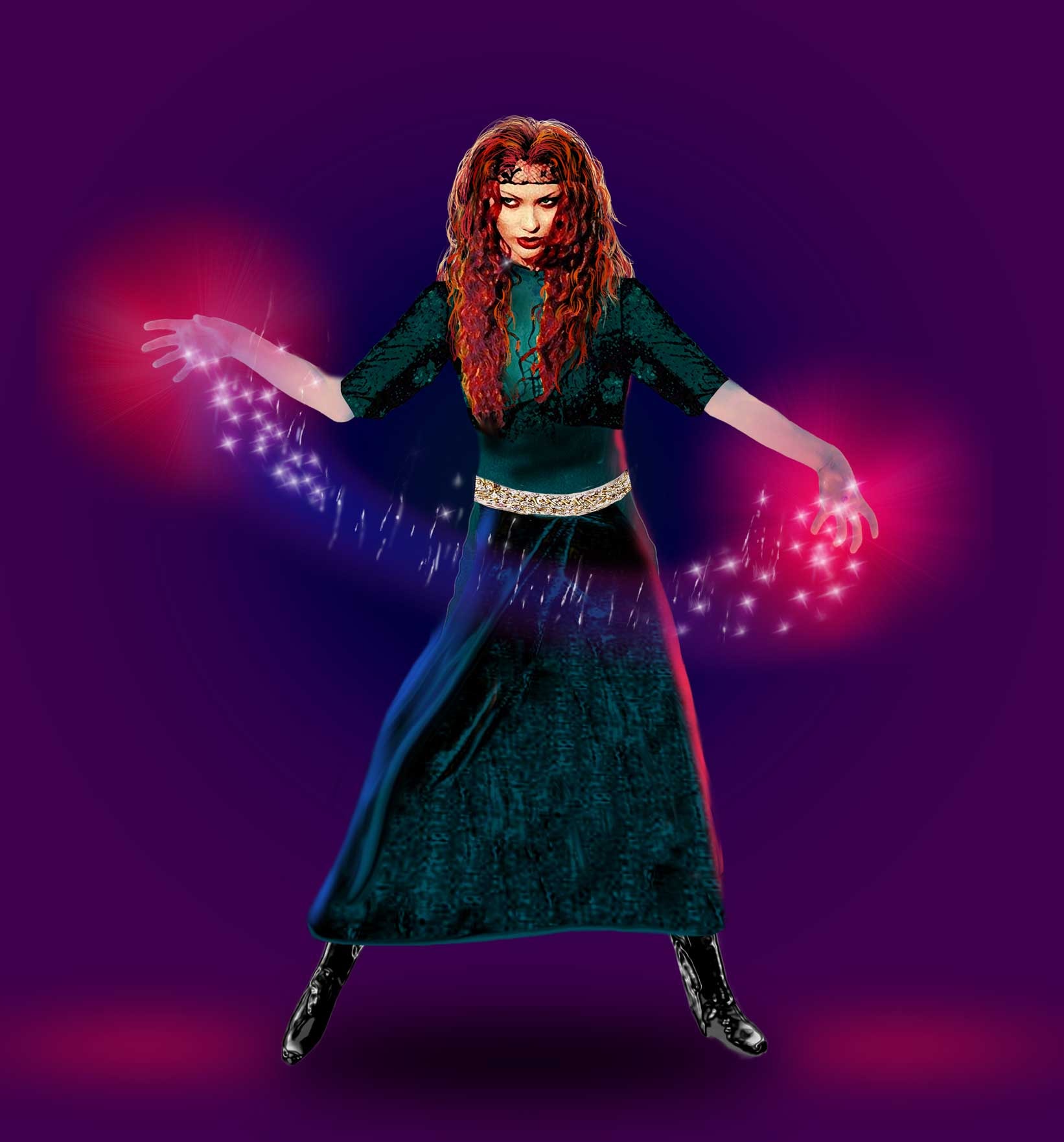 Elthbane — Character concept — Elthbane casting a spell