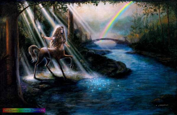The Centauress — Mythological figure in an enchanted forest