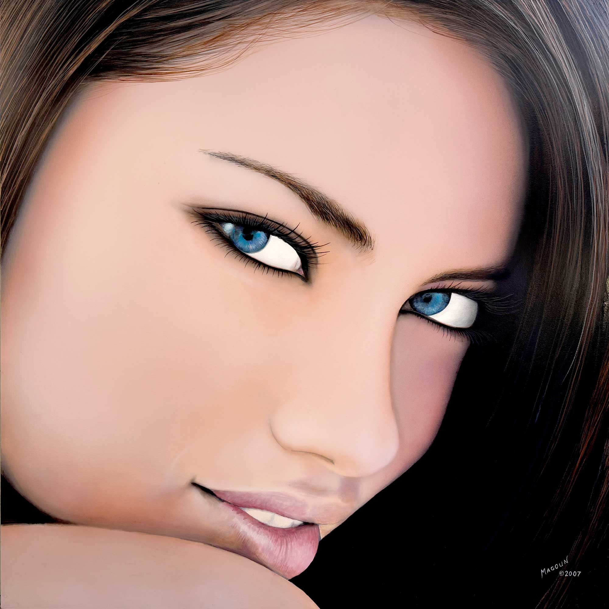 Adriana Lima — portrait by David Magoun