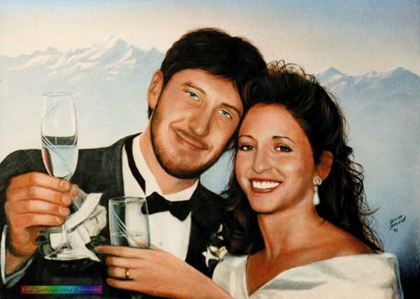 Kris & Carrie — wedding portrait by David Magoun