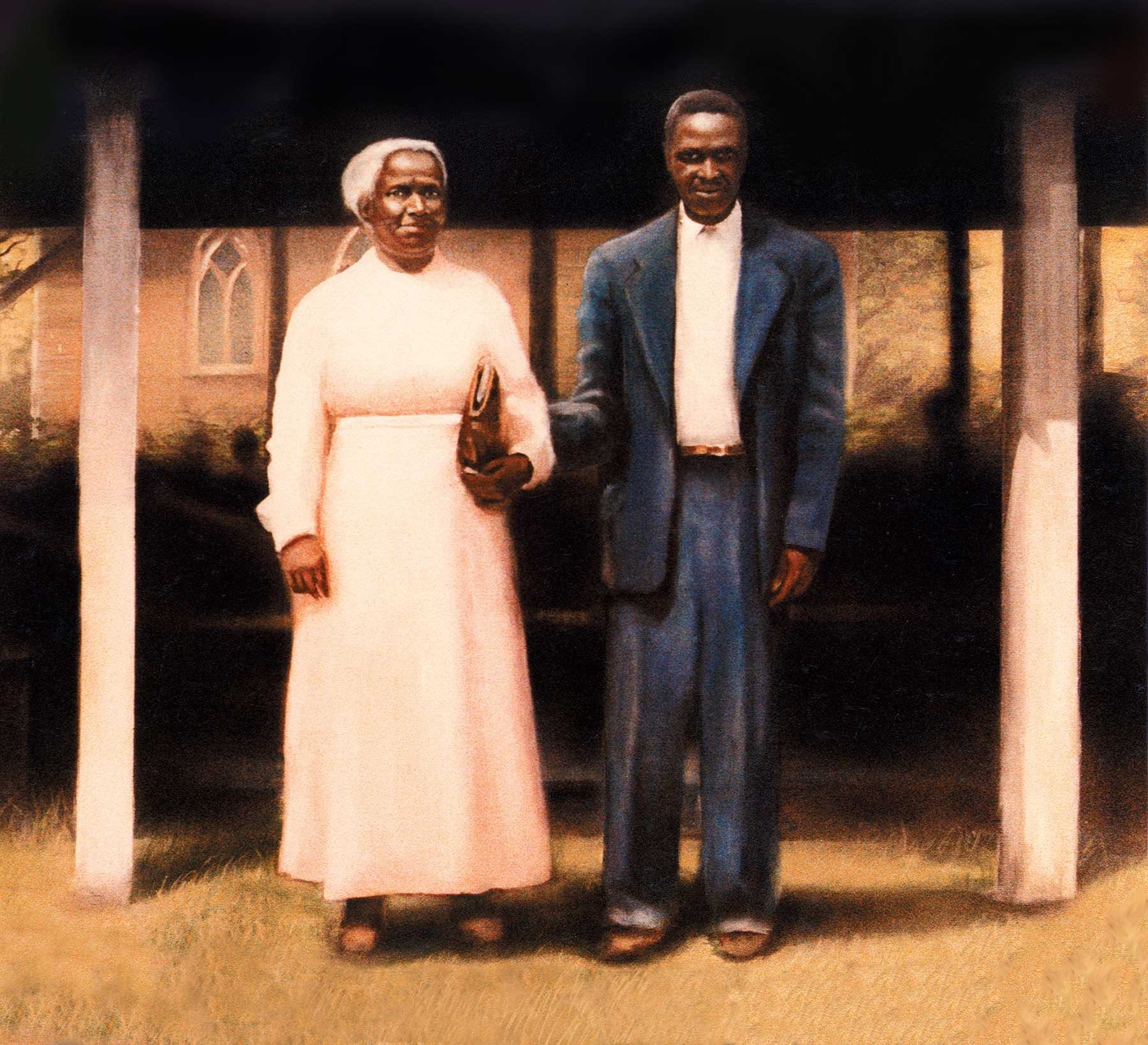 Ma & Pa at Church — portrait thumbnail